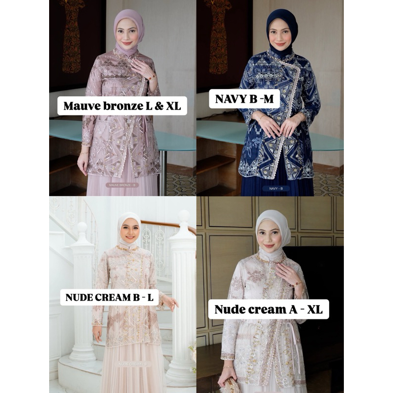 HANA KIMONO OUTER NAVY NUDE CREAM BEIGE  AYANA SET BURGUNDY BROKEN SHITE M L MELAYU DRESS MAUVE XL S