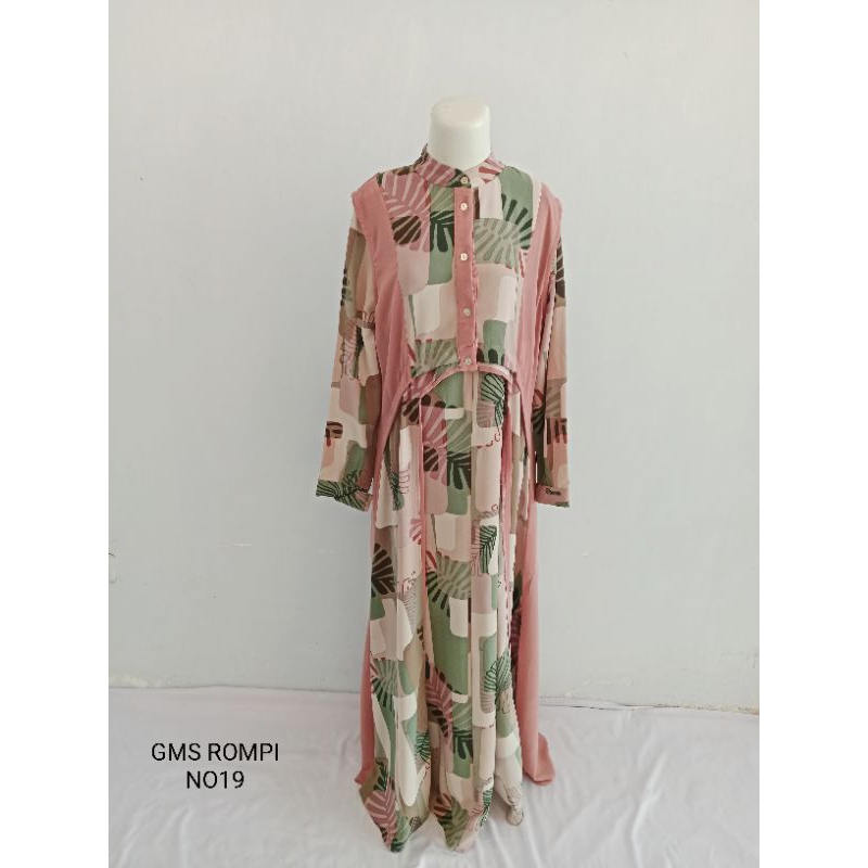 Gamis wanita kekinian/GMS ROMPI NO 19