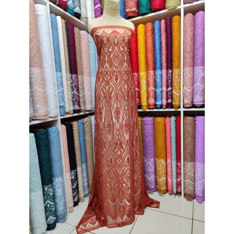 BAHAN KAIN SEMI PRANCIS KATUN HALUS/SEMI PRANCIS/KEBAYA WANITA
