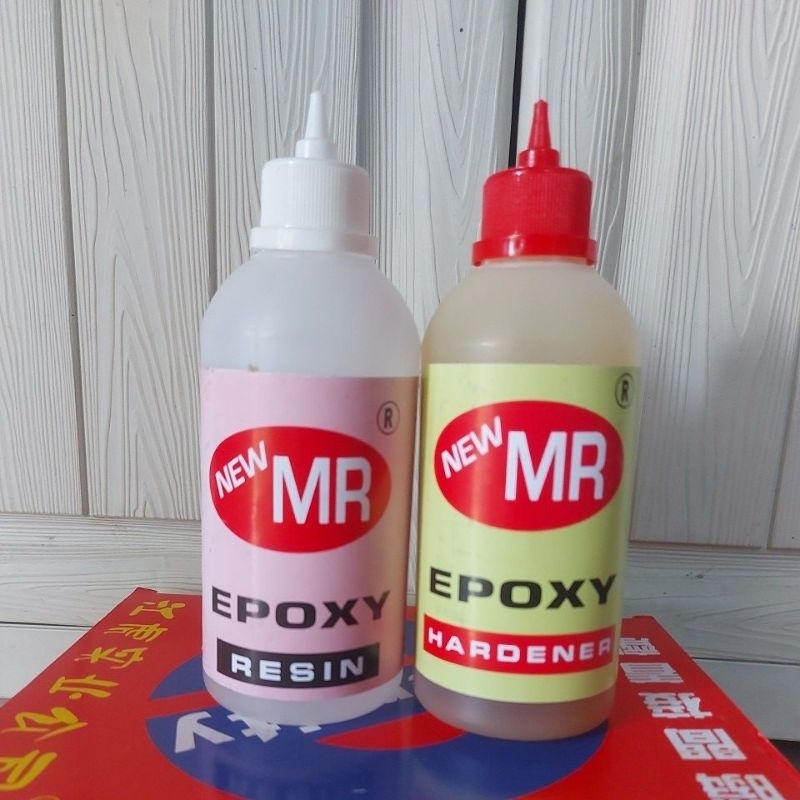 

Lem epoxy new MR lux resin&hardener kemasan kecil