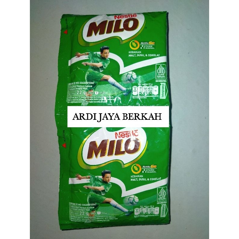 

Milo Minuman Serbuk Cokelat 22g Renceng