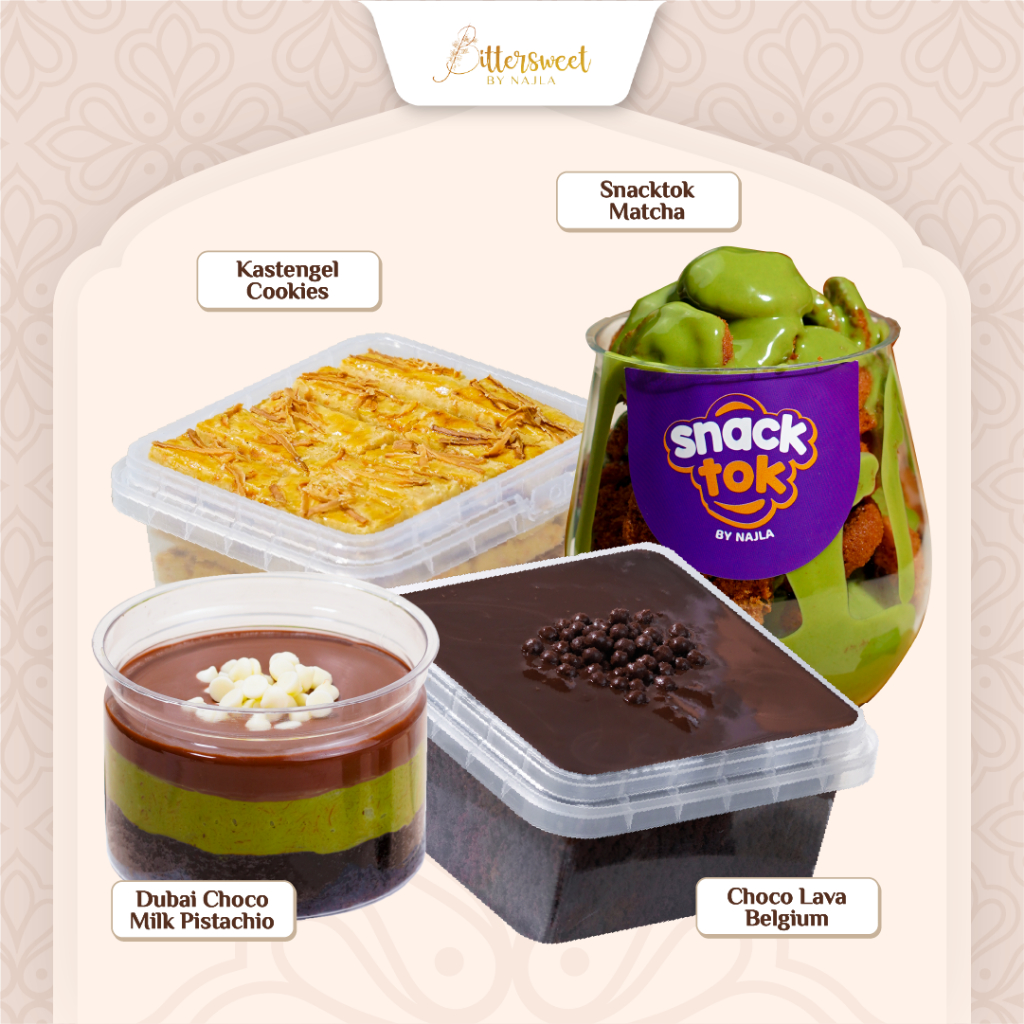 

Kastangel Cookies + Choco Lava Belgium + Dubai Choco Brownies Choco Milk + Snacktok Matcha [ Spesial Ramadhan ]