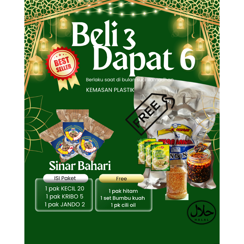 

Baso Ikan sinar bahari Beli 3 dapat 6 Spesial Ramadhan