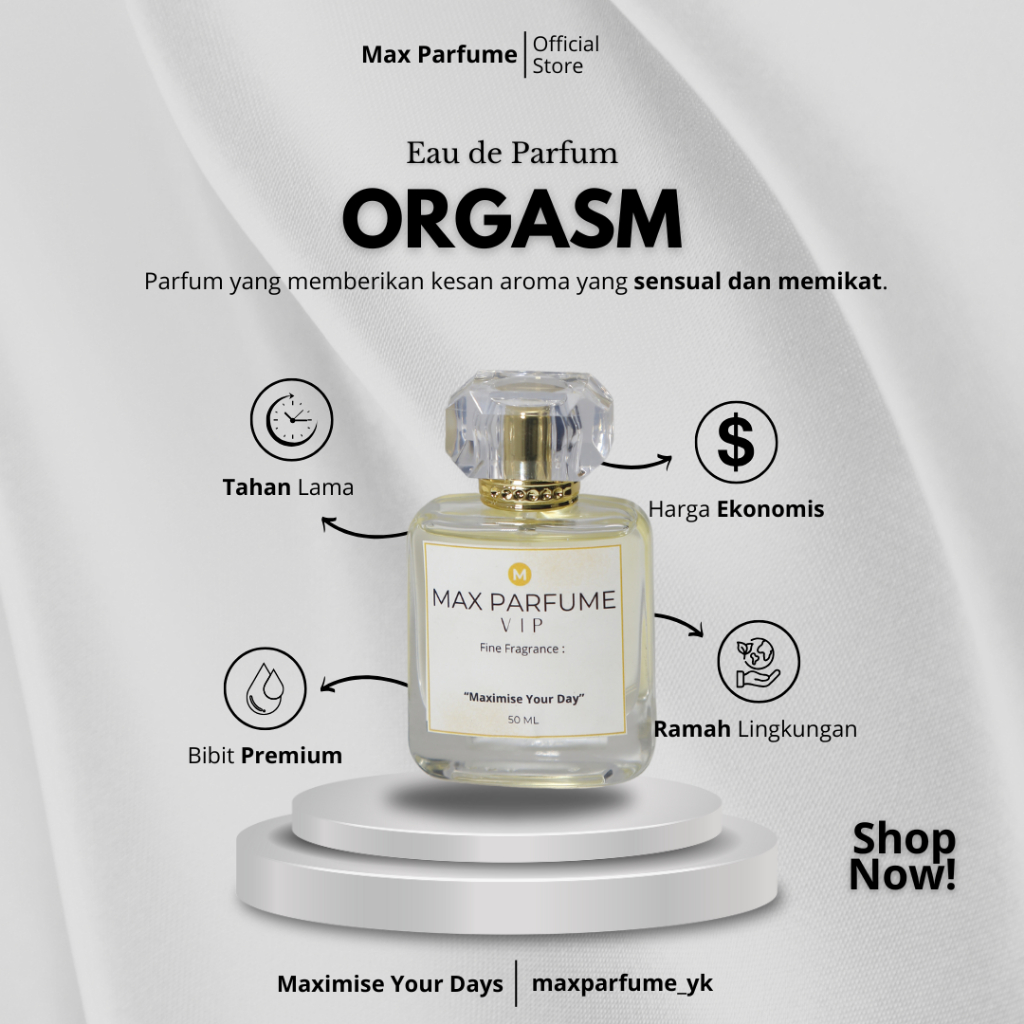 Max Orgasm Parfum EDP Unisex Tahan Lama