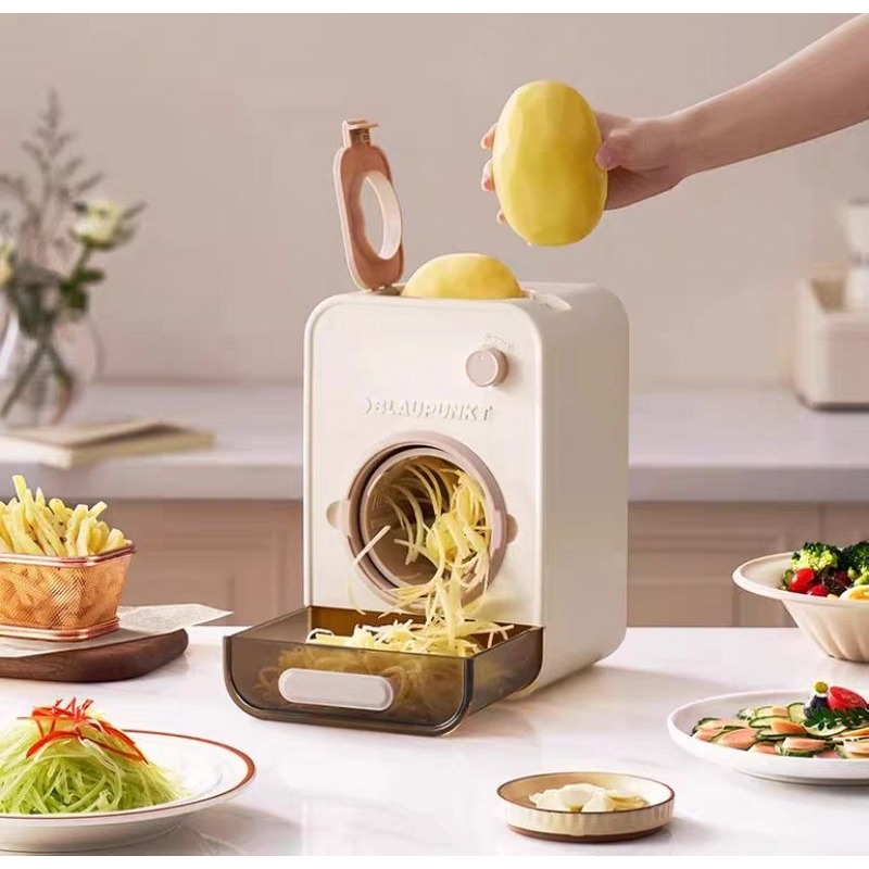 BLAUPUNKT Mesin Pemotong Sayur Otomatis / Alat Potong Sayur / Slicer / Parutan Otomatis