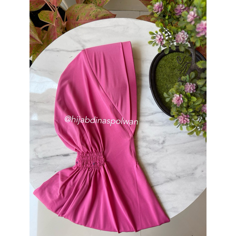 hijabdinas-Bhayangkari-pet tumpuk-karet-jersey sutra