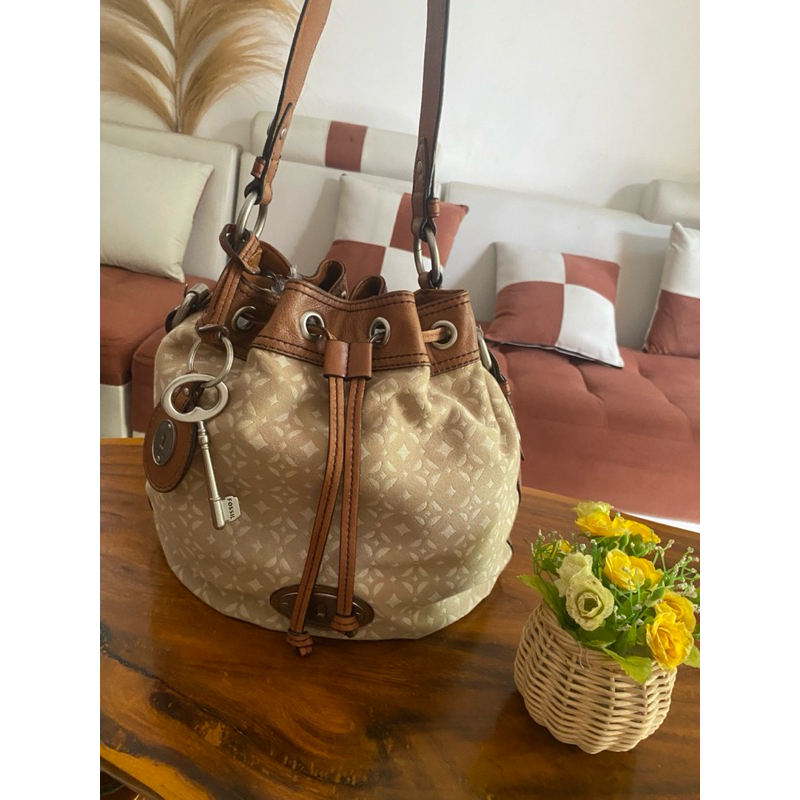 F*ossil Maddox Drawstring Pecan ( ocil serut pecan)