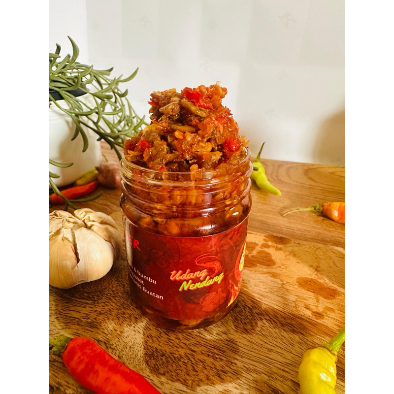 

Sambel Udang Nendang - sambel pedas - sambel toples
