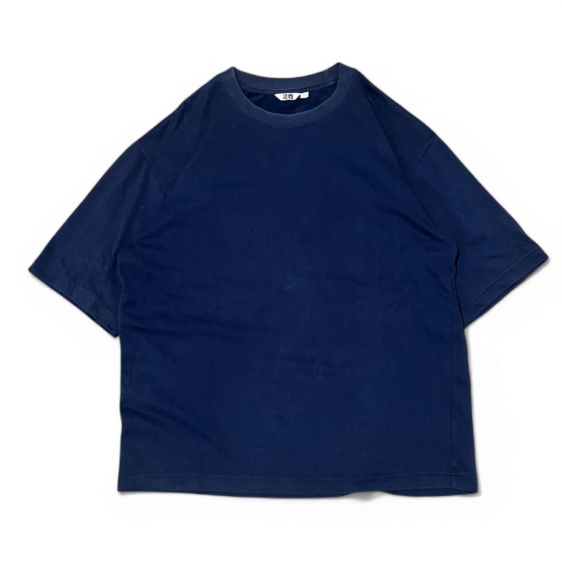 Kaos Uniqlo U Airism Navy Oversize Second Original