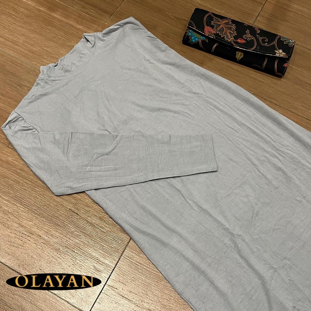 Manset Gamis Lengan Panjang Rayon