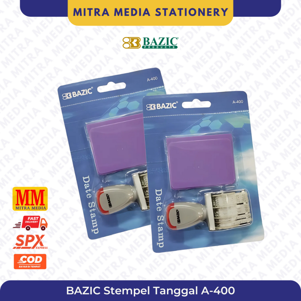 

CAP STEMPEL TANGGAL SET BAK STAMP BUSA BAZIC A-400 DATE STAMP