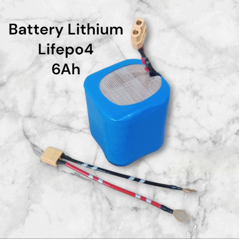 Battery Lithium lifepo4 6Ah, 15Ah aki motor, aki mobil, aki mobil mainan remot, ups, pompa spray per