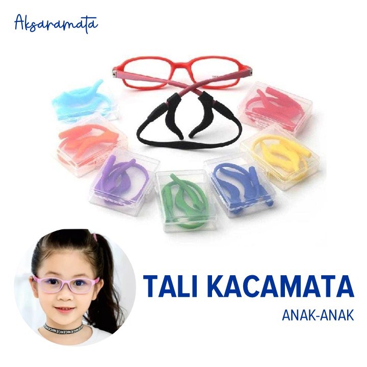 Tali Kacamata Anak Silikon | Earhook dan Tali Kacamata Silikon kacamata anak