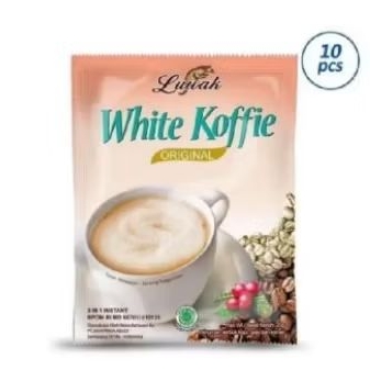 

kopi luwak white coffie. 1 renceng 10pcs.