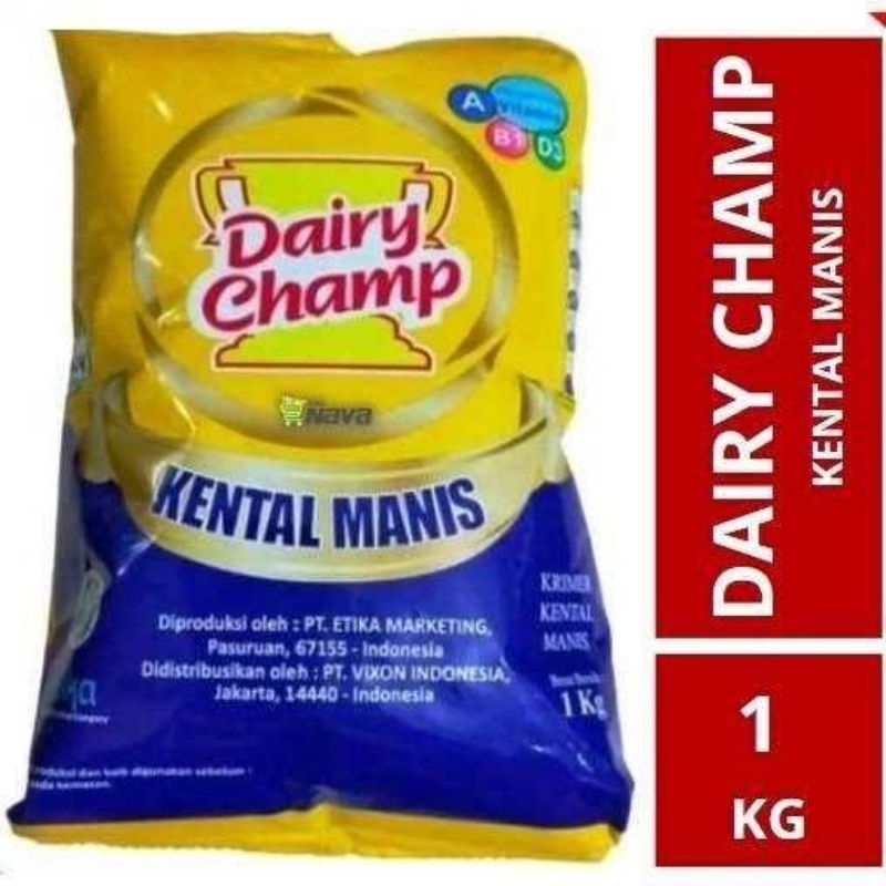 

Dairy Champ Susu Kental Manis Bantal 1kg