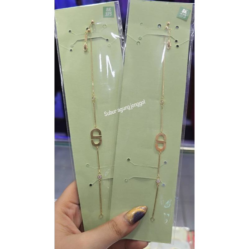 Gelang cendol italy serut 8k rosegold