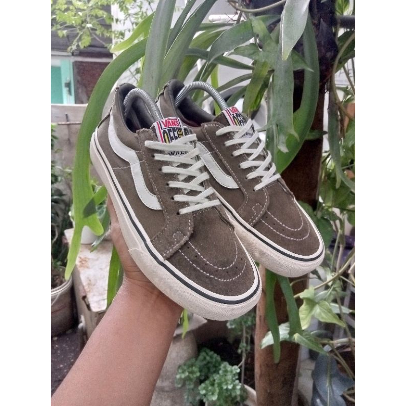 Sepatu Second / Sepatu Bekas Vans SK8 Low Olive Green - Size : 40,5 - Insole : 26 cm - sneakers - ca