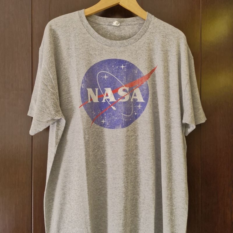 Nasa Big Logo Tshirt T-Shirt Baju Tee Kaos Vintage Vtg