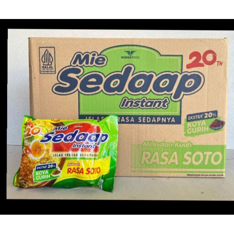 

Mie Instant Sedap Soto 1 dus isi 40pcs