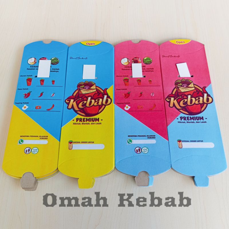 

100 Lembar bungkus kebab / Wadah kebab / Kemasan kebab