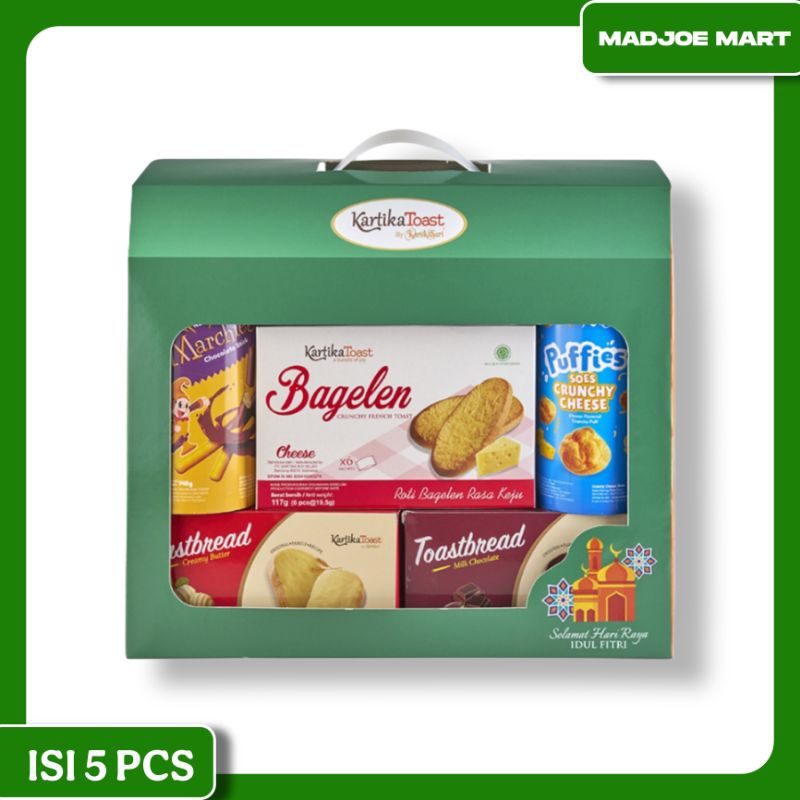 

Kartika Toast Hampers Kue Kering Isi 5 Pcs - Paket Hampers Lebaran