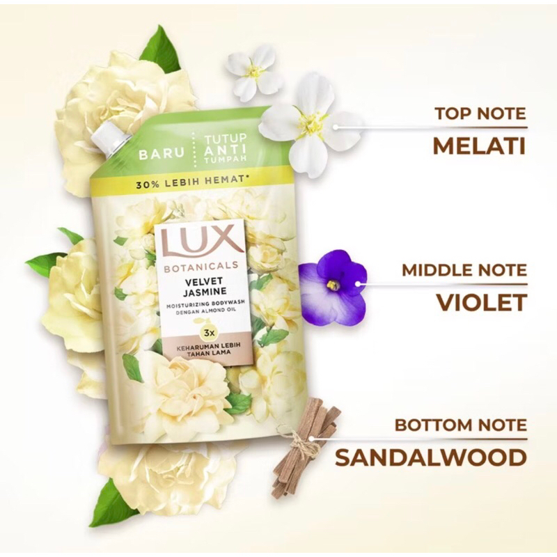 LUX Botanicals Sabun Mandi Cair Velvet Jasmine 400ml