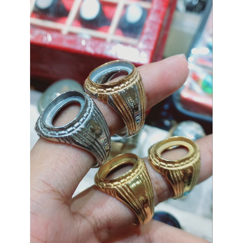 Emban cincin ring titanium super tanam 10x14