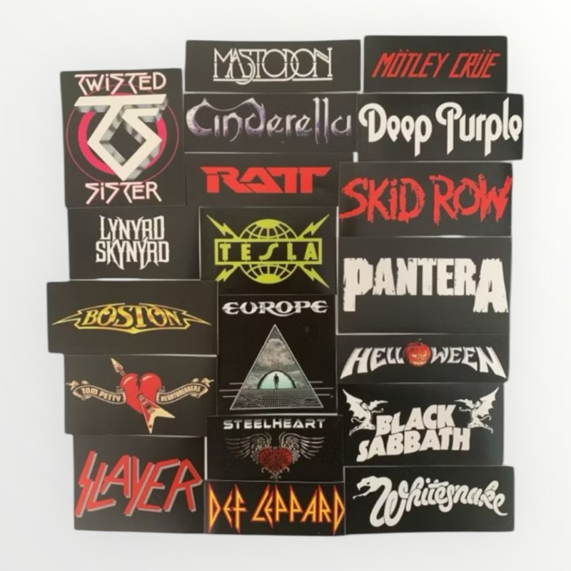 Sticker Pack Band Ballad Rock / Heavy Metal / Trash Metal