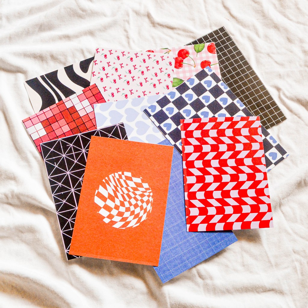 

Kertas Hiasan Journal Journaling Grid Pola Warna Warni Buku Jurnal Scrapbook Planner DIY Kartu Ucapan