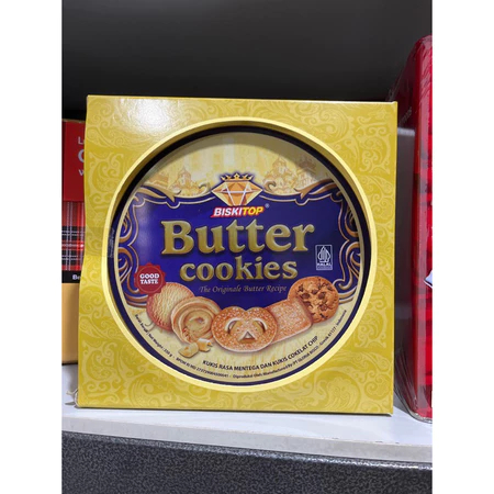 

Edisi Lebaran Biskitop Butter Cookies Kaleng 350 gr Biskuit lebaran