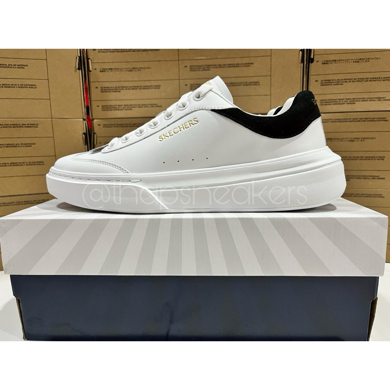 Sepatu Pria Skechers Cordova Classic - Lighto White Black Original PT MAP Resmi