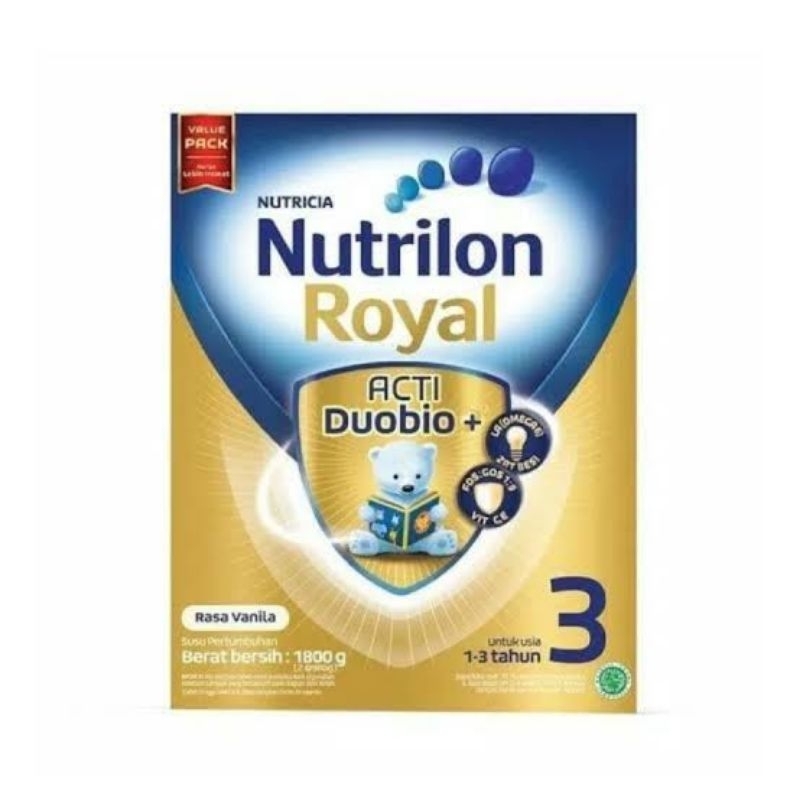 

Nutrilon Royal Tahap 3 ( Untuk Anak Usia 1-3 Tahun ) 400gr / 800gr / 1,800gr