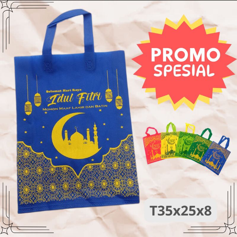 

PROMO!! TAS PARCEL LEBARAN 35x25x8 PRESS 1 LUSIN