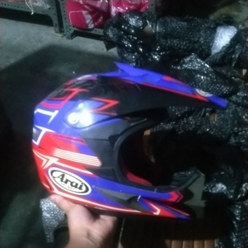 helm cross arai jadul original seken/bekas/second