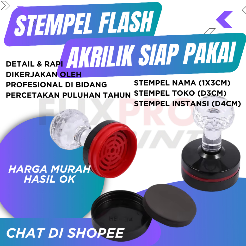 

STEMPEL AKRILIK SIAP PAKAI / STEMPEL INSTANSI / STEMPEL TOKO / STEMPEL NAMA / STEMPEL LOGO / STEMPEL CUSTOM / STEMPEL LUNAS