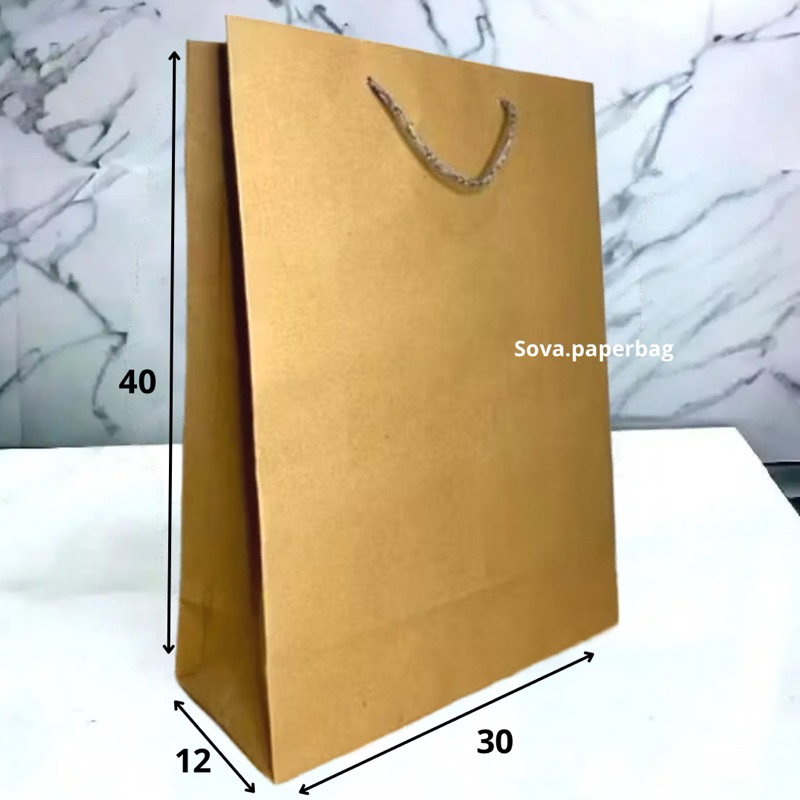 

Paperbag Polos Coklat Jumbo 30x12x40cm Premium Kotak Sepatu / Paper Bag Tas Kado Kertas Kotak Sepatu Besar Souvernir Tebal Pigor