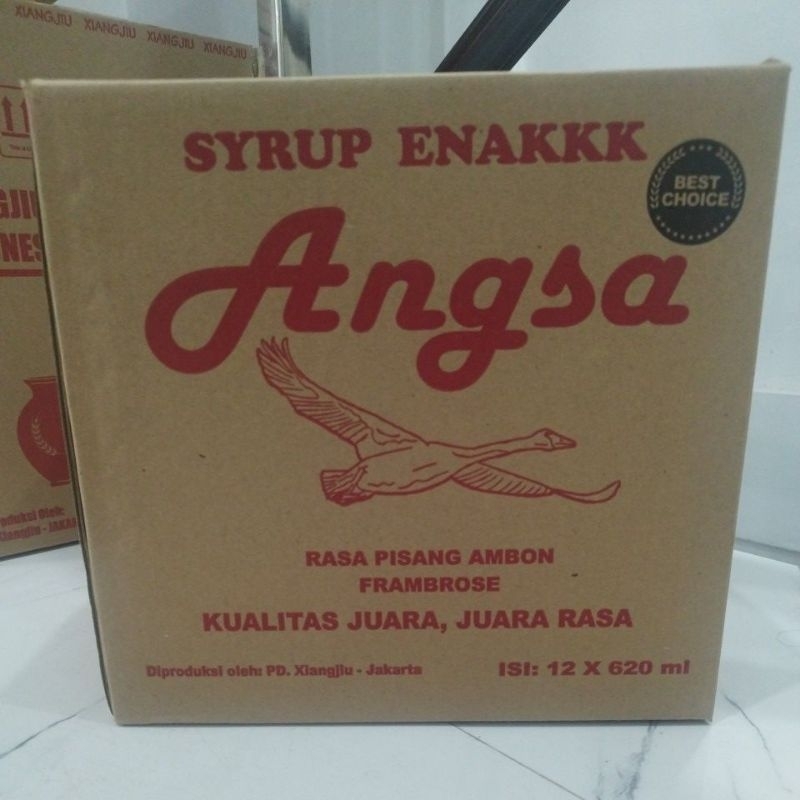 

Sirup Angsa 620ml Rasa Pisang Ambon isi 12 botol