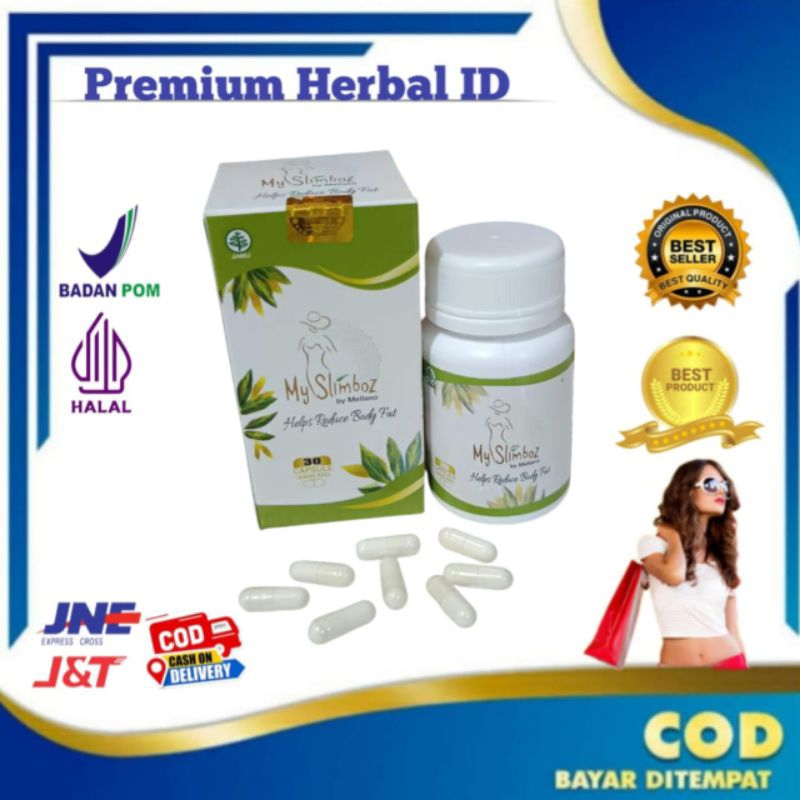 My Slimboz suplemen diet pelangsing badan Penurun Berat Badan Herbal My Slimboz Original