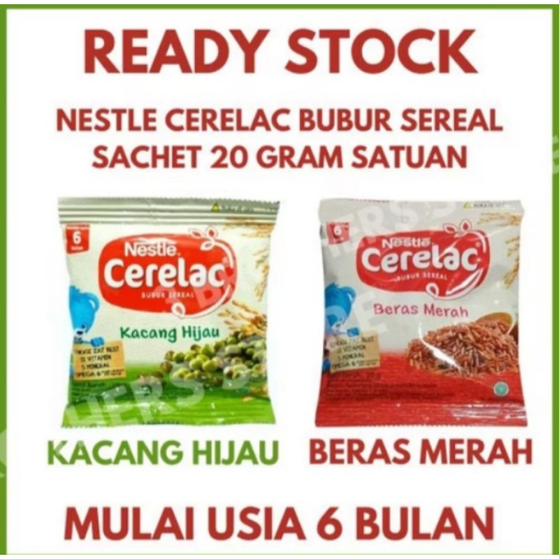Cerelac bayi 1 renceng isi 8pcs bubur bayi 6 bulan | Cerelac bubur bayi makanan bayi | READYSTOCK | 