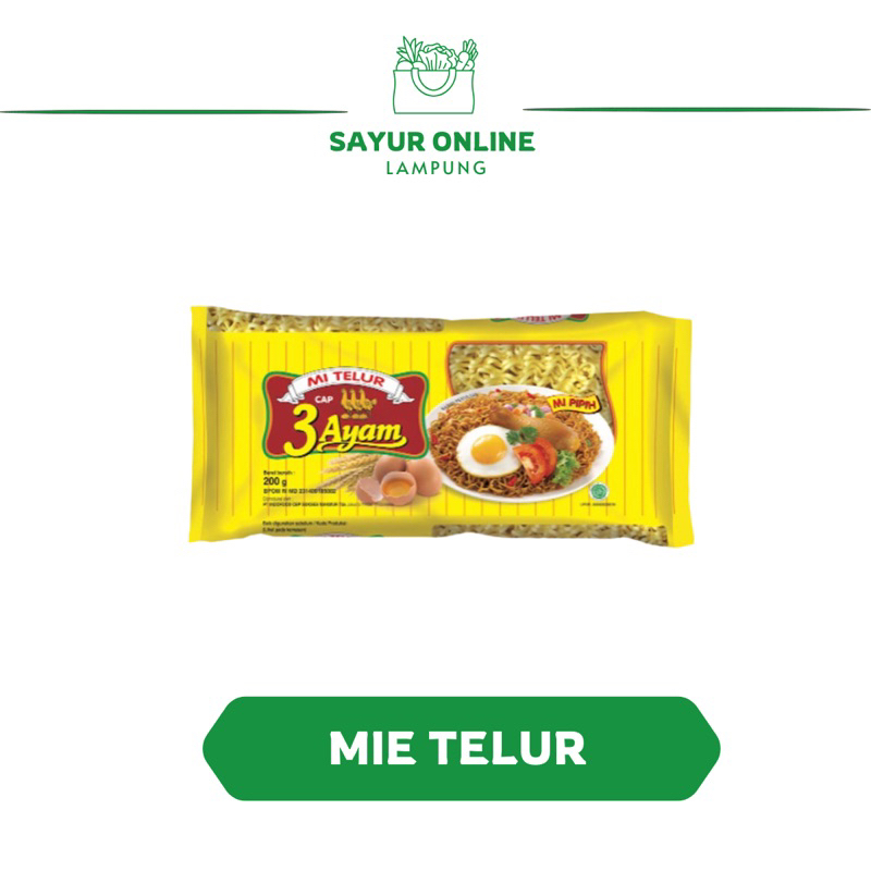 

Mie Telur Cap Tiga Ayam - Sayur Online Lampung