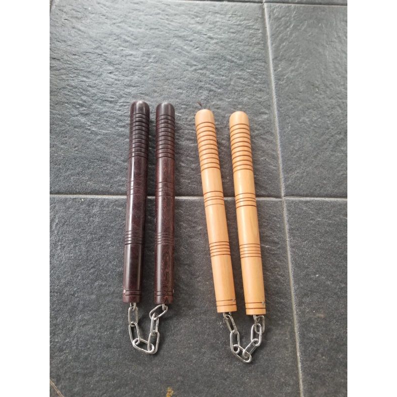 tongkat ruyung double stick kayu galih asem dan kayu stigi laut