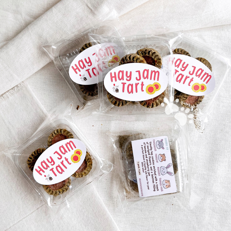 Hay Jam Tart Timothy Hay Snack by Skinny Fat Factory - Snack Kelinci Guinea Pig Hamster Chincilla