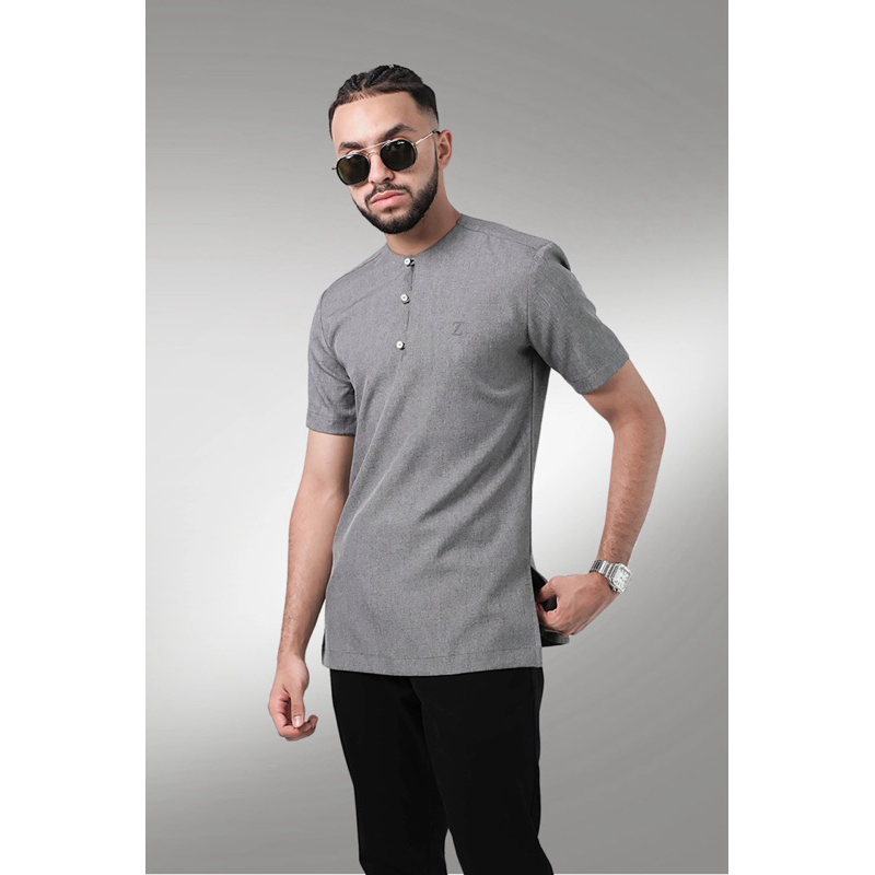 Koko Omer Grey by Zaafer Indonesia