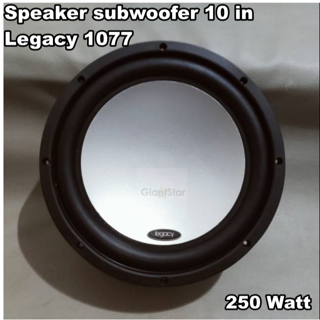 SPEAKER SUBWOOFER 10in 10 inch LEGACY LG 1077-2 WOOFER LG 1077 2 BASS