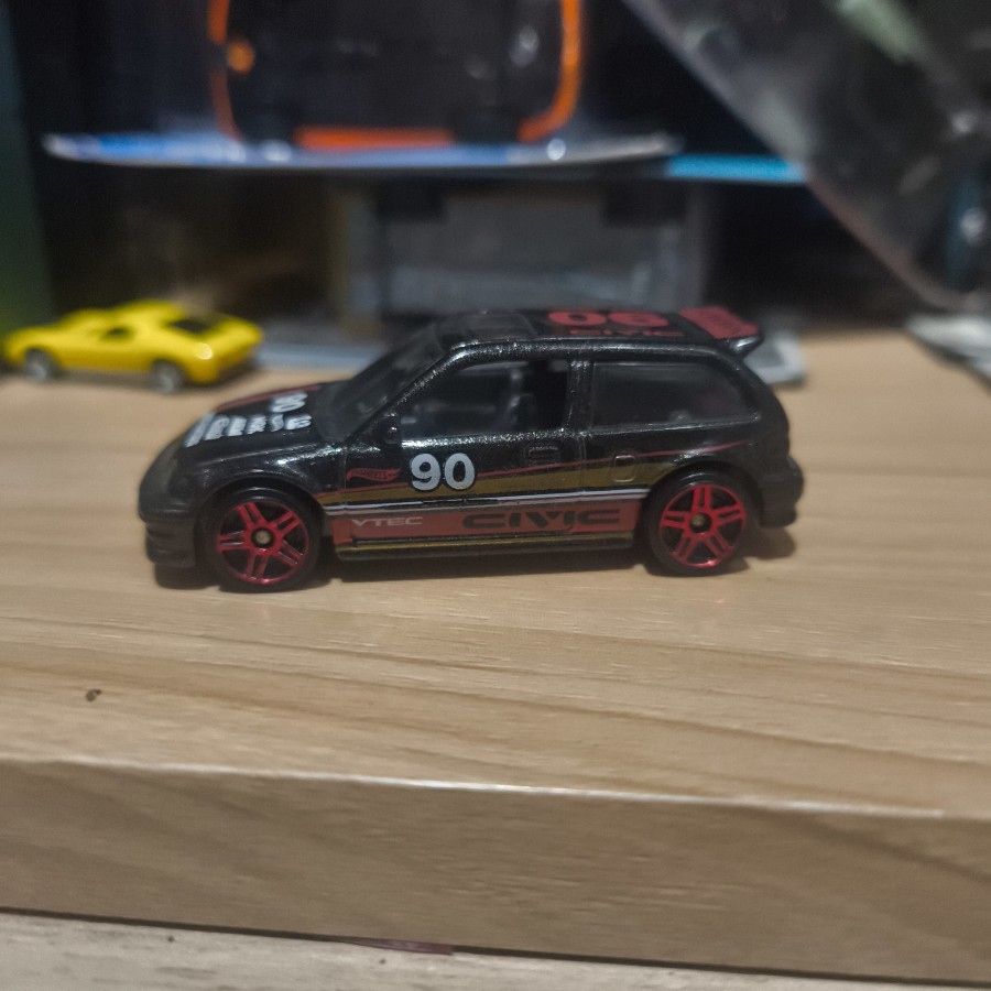 Hot Wheels Honda Civic EF Hitam HW Workshop 2014 loose