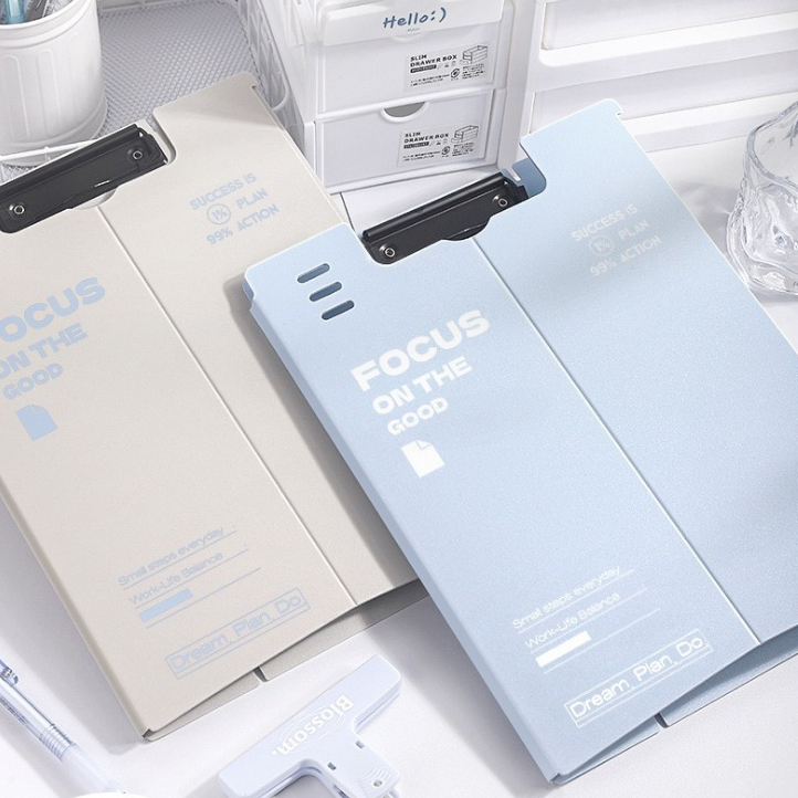 

Map Plastik Dokumen / Papan Jalan A4 Aesthetic / Papan Ujian Clip Board 2in1 Warna Pastel Pp Foam Clipboard F4