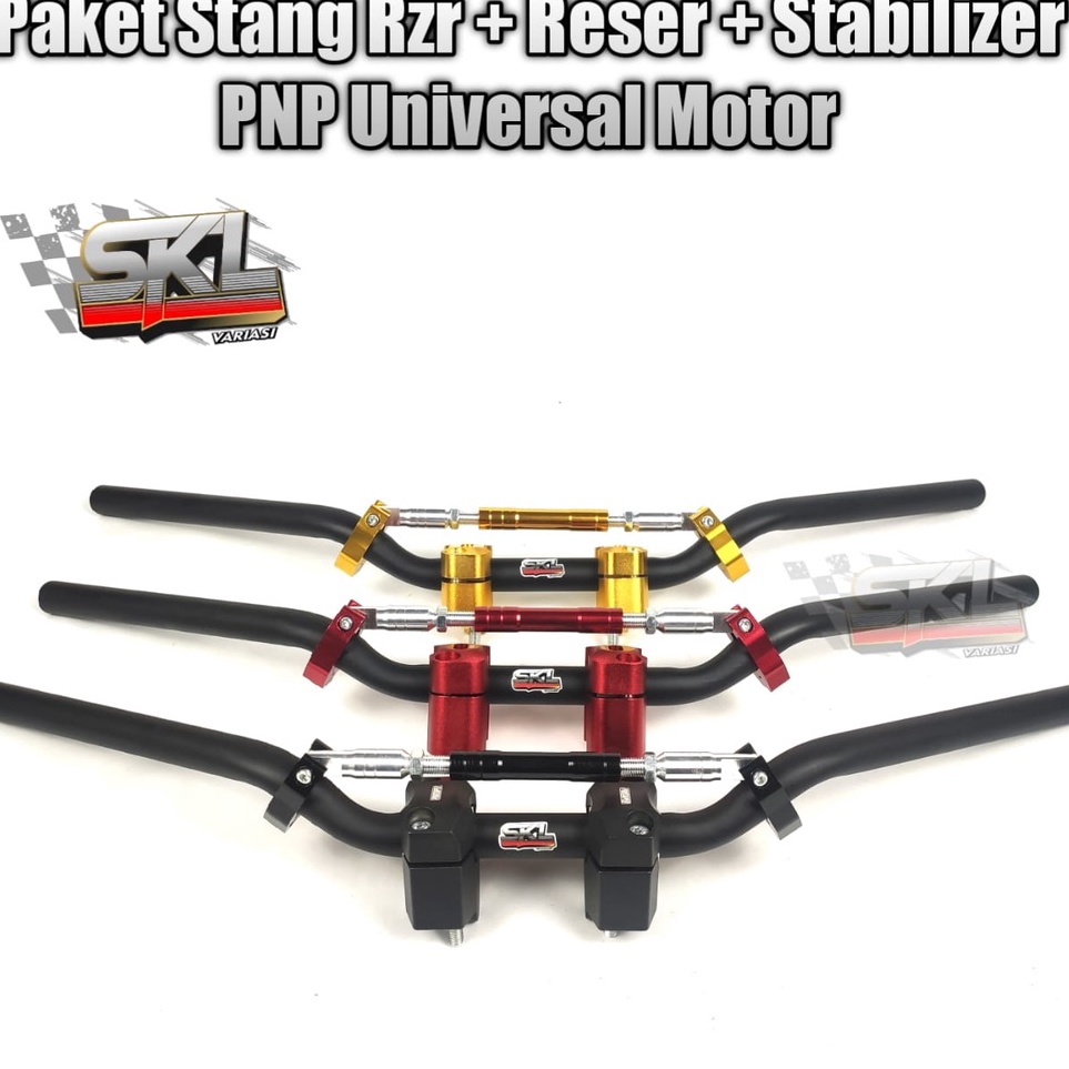 KODE I18A Stang Setang Stir Motor Rzr Racing Custom Balap Road Race Universal Motor kualitas Tebal 2