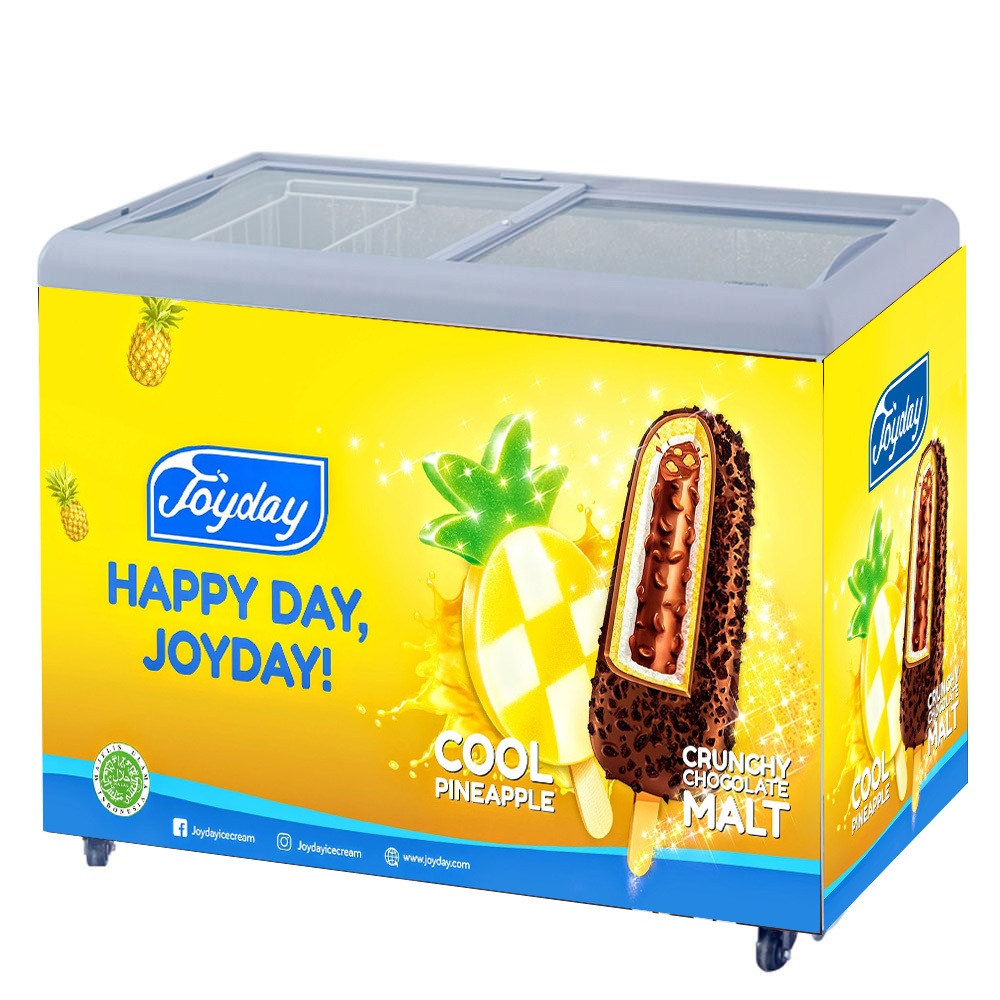 Stiker kulkas freezer ice cream Joyday