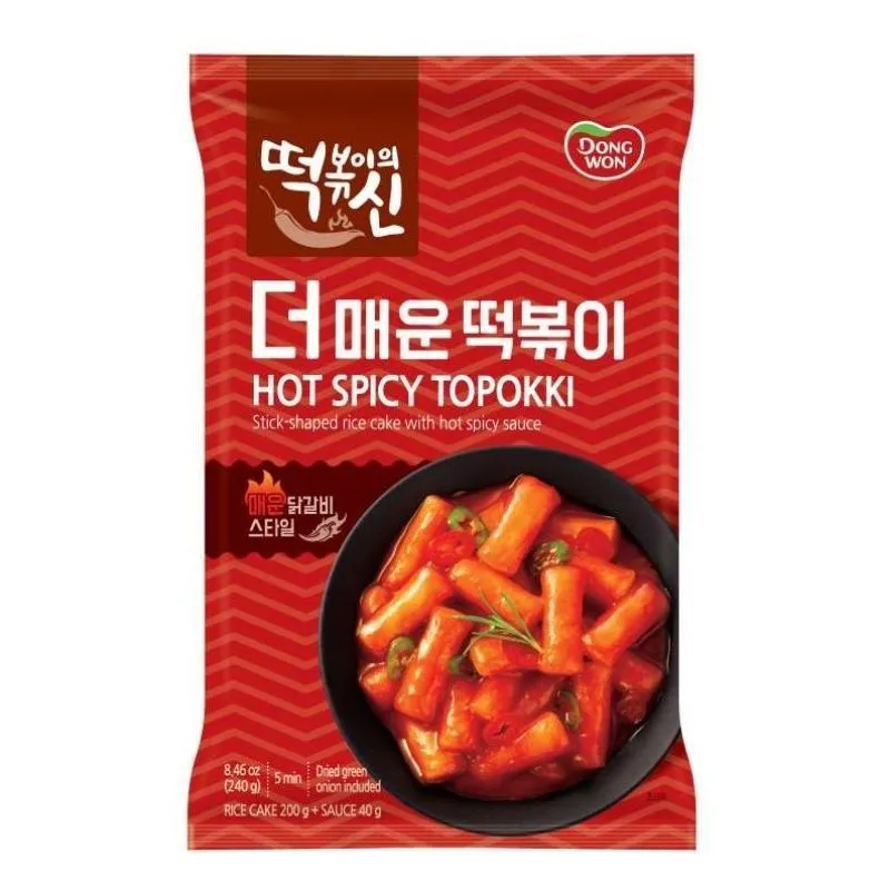 

Dongwon Hot Spicy & Cheese Tteokbokki (Topokki Instant) 240gr