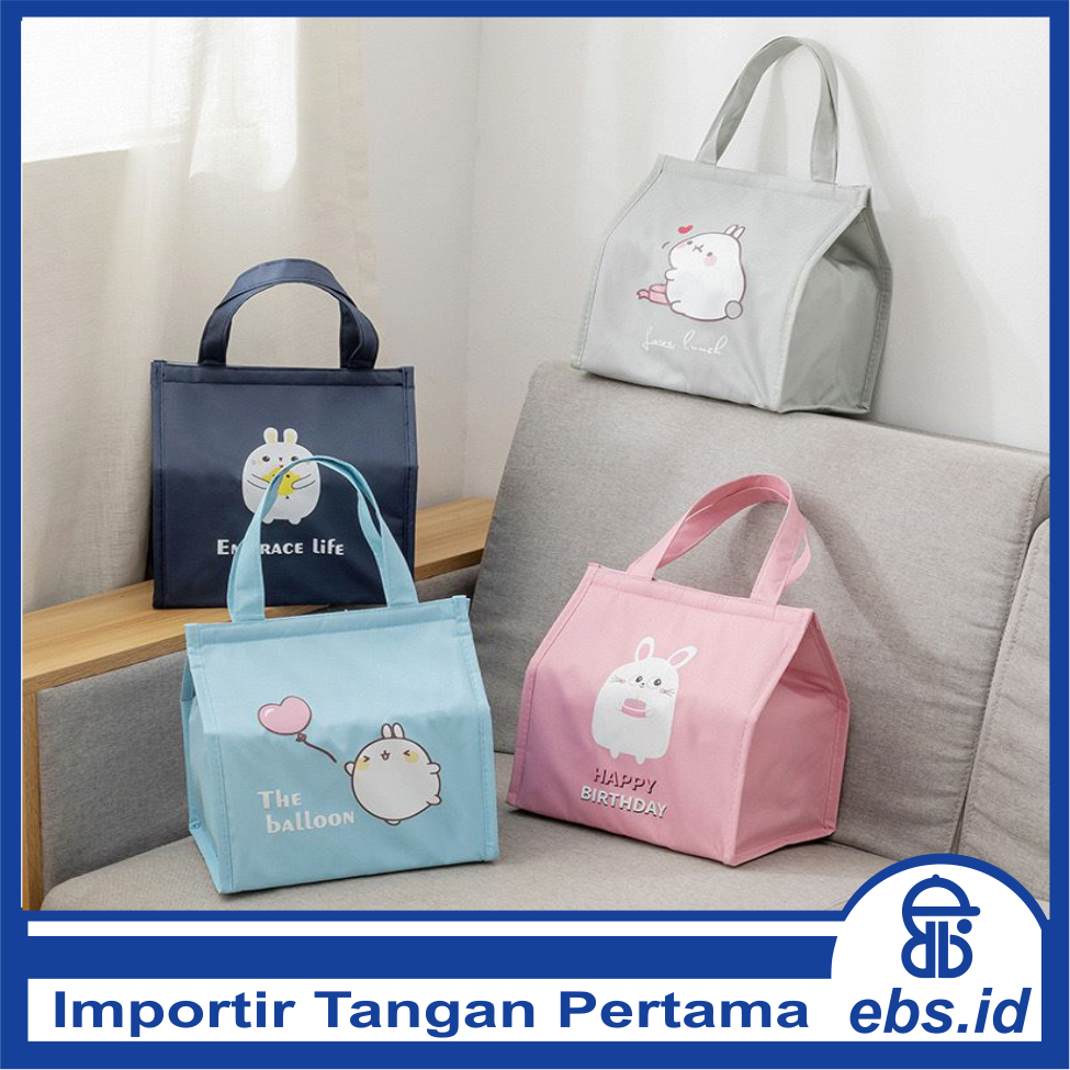 EBS - PA073 Tas Bekal Jumbo Animal Banyak Warna dan Motif Goodnight Organizer Bag Kotak Cooler Makan